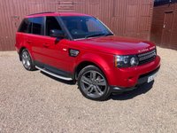 USED 2012 62 LAND ROVER RANGE ROVER SPORT 3.0 SD V6 HSE Red SUV 5dr Diesel Auto 4WD Euro 5 (255 bhp) 13 SERVICE STAMPS