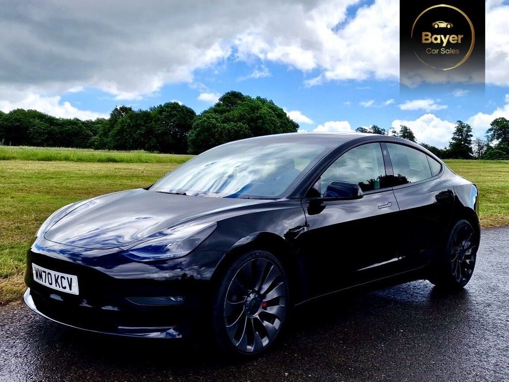 USED 2020 70 TESLA Model 3 (Dual Motor) Performance Saloon 4dr Electric Auto 4WDE (Performance Upgrade) (449 bhp) Saloon