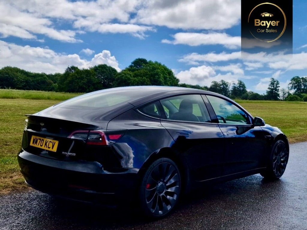 USED 2020 70 TESLA Model 3 (Dual Motor) Performance Saloon 4dr Electric Auto 4WDE (Performance Upgrade) (449 bhp) Saloon