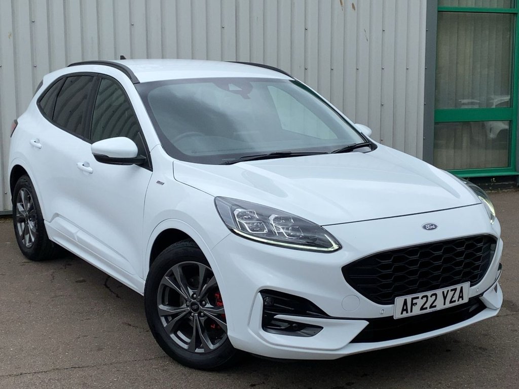 USED 2022 22 FORD KUGA 2.5h Duratec ST-Line Edition SUV 5dr Petrol Hybrid CVT Euro 6 (s/s) (190 ps) **1 OWNER+FROZEN WHITE+2 KEYS+FSH**