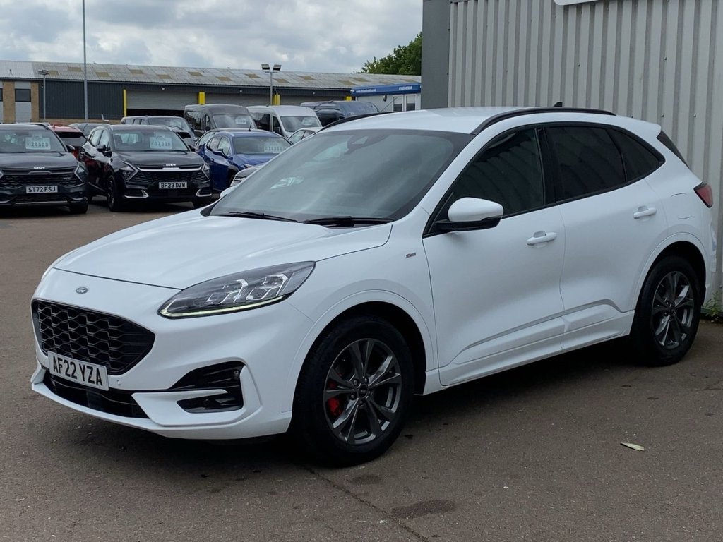 USED 2022 22 FORD KUGA 2.5h Duratec ST-Line Edition SUV 5dr Petrol Hybrid CVT Euro 6 (s/s) (190 ps) **1 OWNER+FROZEN WHITE+2 KEYS+FSH**