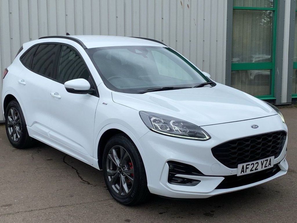 USED 2022 22 FORD KUGA 2.5h Duratec ST-Line Edition SUV 5dr Petrol Hybrid CVT Euro 6 (s/s) (190 ps) **1 OWNER+FROZEN WHITE+2 KEYS+FSH**