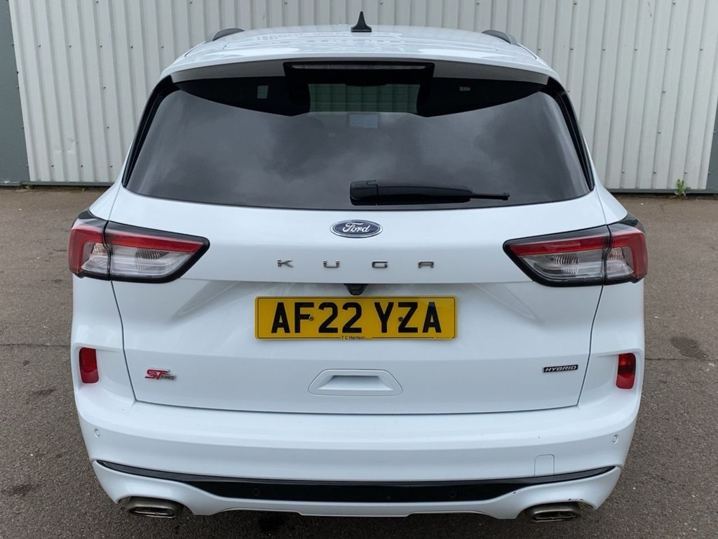 USED 2022 22 FORD KUGA 2.5h Duratec ST-Line Edition SUV 5dr Petrol Hybrid CVT Euro 6 (s/s) (190 ps) **1 OWNER+FROZEN WHITE+2 KEYS+FSH**