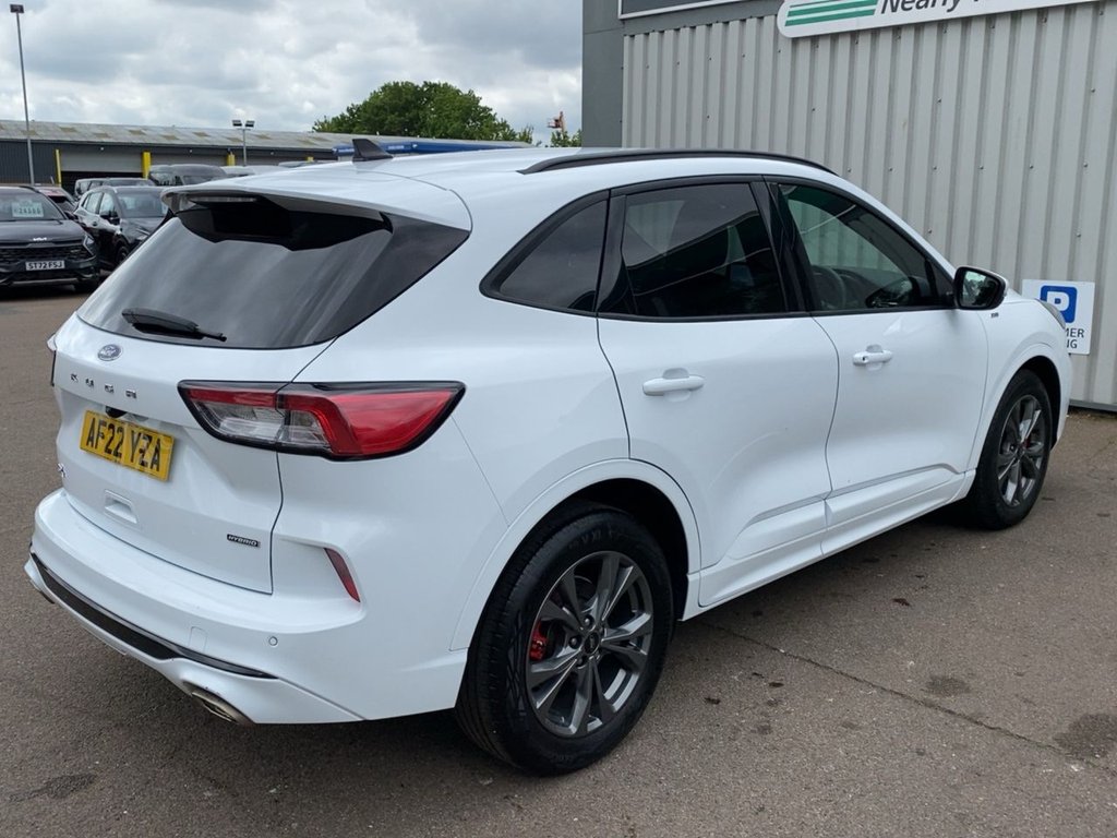 USED 2022 22 FORD KUGA 2.5h Duratec ST-Line Edition SUV 5dr Petrol Hybrid CVT Euro 6 (s/s) (190 ps) **1 OWNER+FROZEN WHITE+2 KEYS+FSH**