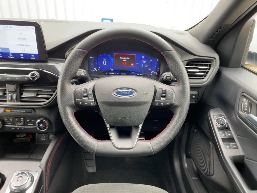 USED 2022 22 FORD KUGA 2.5h Duratec ST-Line Edition SUV 5dr Petrol Hybrid CVT Euro 6 (s/s) (190 ps) **1 OWNER+FROZEN WHITE+2 KEYS+FSH**