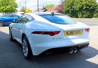 PRE-OWNED 2016 16 JAGUAR F-TYPE 3.0 V6 Coupe 2dr Petrol Auto Euro 6 (s/s) (340 ps) Polaris White, Black Leather and Suede Cloth, Panoramic Glass Sunroof (&pound;1280 option), Cruise Control With Adaptive Speed Limiter (&pound;360 option), Switchable Active Sports Exhaust (&pound;360 option), Reverse Park Camera With Guidance (&pound;265 option), Front Parking Aid (&pound;250 option), Satalite Navigation, Auto Dimming Rear View Mirror, Bluetooth, DAB Radio, Dynamic Mode, Rain Sensing Windscreen Wipers, Deployable Rear Spoiler, Sports Seats, Electric Adjustable Steering Column, Tyre Pressure Monitor, 2 Keys