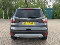 USED 2017 67 FORD KUGA 2.0 TDCi Titanium SUV 5dr Diesel Manual Euro 6 (s/s) (150 ps) This 2017 Ford Kuga Titanium finished in Metallic Grey has covered 63k miles and comes with a good service history, recently serviced on 31st January 2026.  Sat nav & Bluetooth - Cruise control - Rear parking sensors - Heated front screen - Climate control - Electric folding mirrors  A comfortable, practical SUV that&rsquo;s ULEZ & CAZ compliant and ready to drive away.