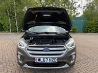 USED 2017 67 FORD KUGA 2.0 TDCi Titanium SUV 5dr Diesel Manual Euro 6 (s/s) (150 ps) This 2017 Ford Kuga Titanium finished in Metallic Grey has covered 63k miles and comes with a good service history, recently serviced on 31st January 2026.  Sat nav & Bluetooth - Cruise control - Rear parking sensors - Heated front screen - Climate control - Electric folding mirrors  A comfortable, practical SUV that&rsquo;s ULEZ & CAZ compliant and ready to drive away.