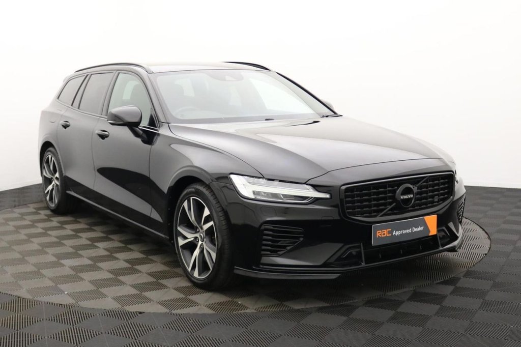 USED 2021 21 VOLVO V60 2.0h T6 Recharge 11.6kWh R-Design Estate 5dr Petrol Plug-in Hybrid Auto AWD Euro 6 (s/s) (340 ps) 4X4, Sat Nav, Camera