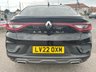 USED 2022 22 RENAULT ARKANA 1.3 TCe MHEV r.s. line SUV 5dr Petrol EDC 2WD Euro 6 (s/s) (140 ps) SERVICE HISTORY* 3 STAMPS* AUTOMATIC* PADDLE SHIFT* PART LEATHER AND SUEDE INTERIOR* SAT NAV* REVERSING CAMERA* CRUISE CONTROL* HEATED STEERING WHEEL* HEATED FRONT SEATS* AUTO START/STOP* AUTO HOLD* ELECTRIC HANDBRAKE*