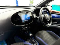 USED 2024 24 TOYOTA AYGO X 1.0 VVT-i Edge Hatchback 5dr Petrol x-shift Euro 6 (s/s) (72 ps) AUTOMATIC, Juniper Blue & Black, Touchscreen Apple CARPLAY, Parking Camera, Privacy Glass, 18" Alloys, 28000 Miles Toyota Services