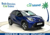 USED 2024 24 TOYOTA AYGO X 1.0 VVT-i Edge Hatchback 5dr Petrol x-shift Euro 6 (s/s) (72 ps) AUTOMATIC, Juniper Blue & Black, Touchscreen Apple CARPLAY, Parking Camera, Privacy Glass, 18" Alloys, 28000 Miles Toyota Services
