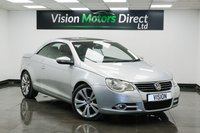 USED 2008 58 VOLKSWAGEN EOS 2.0 TDI CR Sport Cabriolet Euro 4 2dr Full Red Leather