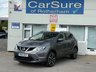 USED 2014 14 NISSAN QASHQAI 1.5 dCi Tekna SUV 5dr Diesel Manual 2WD Euro 5 (s/s) (110 ps) LOW MILES - ONLY 69K, &pound;20 ROAD TAX, BLUETOOTH, CRUISE CONTROL, CLIMATE CONTROL, AIR CON, SAT NAV, REAR + FRONT PARKING SENSORS, 4 X ELECTRIC WINDOWS, AUX INPUT, 2 KEYS, 12 MONTHS MOT, 3 MONTHS WARRANTY, 12 MONTHS AA BREAKDOWN COVER.