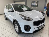 USED 2018 18 KIA SPORTAGE 1.6 GDi 1 SUV 5dr Petrol Manual Euro 6 (s/s) (130 bhp) ARCTIC WHITE / BLACK CLOTH TRIM / AIRCON / ELECTRIC WINDOWS X4 / ELECTRIC MIRRORS / CRUISE CONTROL / SPEED LIMITER / FM AM DAB CD TUNER / AUX / USB / BLUETOOTH / REMOTE CENTRAL LOCKING / REAR WASH/WIPE / 16" SILVER FINISH ALLOY WHEELS / SERVICE HISTORY