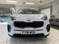 USED 2018 18 KIA SPORTAGE 1.6 GDi 1 SUV 5dr Petrol Manual Euro 6 (s/s) (130 bhp) ARCTIC WHITE / BLACK CLOTH TRIM / AIRCON / ELECTRIC WINDOWS X4 / ELECTRIC MIRRORS / CRUISE CONTROL / SPEED LIMITER / FM AM DAB CD TUNER / AUX / USB / BLUETOOTH / REMOTE CENTRAL LOCKING / REAR WASH/WIPE / 16" SILVER FINISH ALLOY WHEELS / SERVICE HISTORY