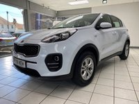 USED 2018 18 KIA SPORTAGE 1.6 GDi 1 SUV 5dr Petrol Manual Euro 6 (s/s) (130 bhp) ARCTIC WHITE / BLACK CLOTH TRIM / AIRCON / ELECTRIC WINDOWS X4 / ELECTRIC MIRRORS / CRUISE CONTROL / SPEED LIMITER / FM AM DAB CD TUNER / AUX / USB / BLUETOOTH / REMOTE CENTRAL LOCKING / REAR WASH/WIPE / 16" SILVER FINISH ALLOY WHEELS / SERVICE HISTORY