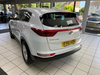 USED 2018 18 KIA SPORTAGE 1.6 GDi 1 SUV 5dr Petrol Manual Euro 6 (s/s) (130 bhp) ARCTIC WHITE / BLACK CLOTH TRIM / AIRCON / ELECTRIC WINDOWS X4 / ELECTRIC MIRRORS / CRUISE CONTROL / SPEED LIMITER / FM AM DAB CD TUNER / AUX / USB / BLUETOOTH / REMOTE CENTRAL LOCKING / REAR WASH/WIPE / 16" SILVER FINISH ALLOY WHEELS / SERVICE HISTORY