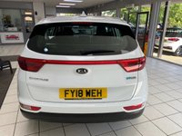 USED 2018 18 KIA SPORTAGE 1.6 GDi 1 SUV 5dr Petrol Manual Euro 6 (s/s) (130 bhp) ARCTIC WHITE / BLACK CLOTH TRIM / AIRCON / ELECTRIC WINDOWS X4 / ELECTRIC MIRRORS / CRUISE CONTROL / SPEED LIMITER / FM AM DAB CD TUNER / AUX / USB / BLUETOOTH / REMOTE CENTRAL LOCKING / REAR WASH/WIPE / 16" SILVER FINISH ALLOY WHEELS / SERVICE HISTORY