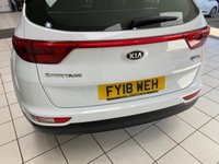 USED 2018 18 KIA SPORTAGE 1.6 GDi 1 SUV 5dr Petrol Manual Euro 6 (s/s) (130 bhp) ARCTIC WHITE / BLACK CLOTH TRIM / AIRCON / ELECTRIC WINDOWS X4 / ELECTRIC MIRRORS / CRUISE CONTROL / SPEED LIMITER / FM AM DAB CD TUNER / AUX / USB / BLUETOOTH / REMOTE CENTRAL LOCKING / REAR WASH/WIPE / 16" SILVER FINISH ALLOY WHEELS / SERVICE HISTORY