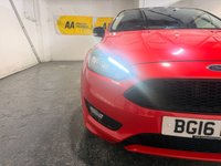 USED 2016 16 FORD FOCUS 1.5T EcoBoost Zetec S Red Edition Hatchback 5dr Petrol Manual Euro 6 (s/s) (182 ps) SPORT BODY KIT BLACK ALLOYS BLACK MIRRORS PRIVACY GLASS