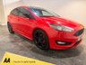 USED 2016 16 FORD FOCUS 1.5T EcoBoost Zetec S Red Edition Hatchback 5dr Petrol Manual Euro 6 (s/s) (182 ps) SPORT BODY KIT BLACK ALLOYS BLACK MIRRORS PRIVACY GLASS