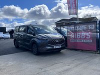 USED 2024 74 FORD TOURNEO CUSTOM 2.5 340 Duratec 11.8kWh Titanium Minibus Double Cab 5dr Petrol Plug-in Hybrid Auto L2 Euro 6 (232 ps) 1 OWNER/CAMERA/SENSORS/HEATED SEATS