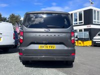 USED 2024 74 FORD TOURNEO CUSTOM 2.5 340 Duratec 11.8kWh Titanium Minibus Double Cab 5dr Petrol Plug-in Hybrid Auto L2 Euro 6 (232 ps) 1 OWNER/CAMERA/SENSORS/HEATED SEATS
