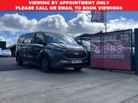 USED 2024 74 FORD TOURNEO CUSTOM 2.5 340 Duratec 11.8kWh Titanium Minibus Double Cab 5dr Petrol Plug-in Hybrid Auto L2 Euro 6 (232 ps) 1 OWNER/CAMERA/SENSORS/HEATED SEATS
