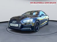 USED 2018 18 AUDI A5 2.0 TDI ultra S line Coupe 2dr Diesel Manual Euro 6 (s/s) (190 ps) BLACK ALLOYS+P.GLASS+FSH+PDC