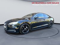 USED 2018 18 AUDI A5 2.0 TDI ultra S line Coupe 2dr Diesel Manual Euro 6 (s/s) (190 ps) BLACK ALLOYS+P.GLASS+FSH+PDC