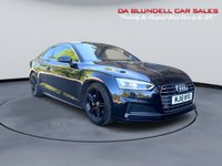 USED 2018 18 AUDI A5 2.0 TDI ultra S line Coupe 2dr Diesel Manual Euro 6 (s/s) (190 ps) BLACK ALLOYS+P.GLASS+FSH+PDC