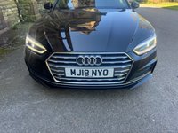 USED 2018 18 AUDI A5 2.0 TDI ultra S line Coupe 2dr Diesel Manual Euro 6 (s/s) (190 ps) BLACK ALLOYS+P.GLASS+FSH+PDC