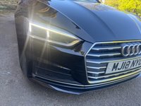 USED 2018 18 AUDI A5 2.0 TDI ultra S line Coupe 2dr Diesel Manual Euro 6 (s/s) (190 ps) BLACK ALLOYS+P.GLASS+FSH+PDC
