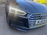 USED 2018 18 AUDI A5 2.0 TDI ultra S line Coupe 2dr Diesel Manual Euro 6 (s/s) (190 ps) BLACK ALLOYS+P.GLASS+FSH+PDC