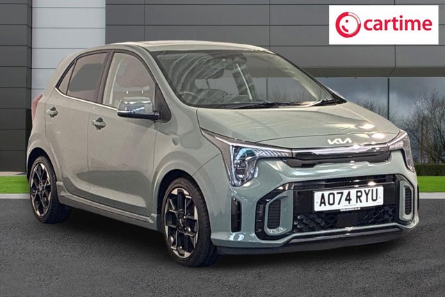 View our Kia Picanto 1.2 GT-Line S Hatchback 5dr Petrol AMT Euro 6 (s/s) (77 bhp) Rear View Camera, Front / Rear Parking Sensors, Android Auto / Apple CarPlay, 18In Alloys, Power Adjustable Door Mirrors