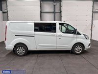 USED 2022 72 FORD TRANSIT CUSTOM 2.0 320 EcoBlue Limited Crew Van Auto L2 H1 Euro 6 (170 ps) AUTO 170 BHP + REVERSE CAM