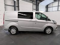 USED 2022 72 FORD TRANSIT CUSTOM 2.0 320 EcoBlue Limited Crew Van Auto L1 H1 Euro 6 (170 ps) AIR CON + 6 SEATS + EURO 6