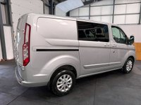 USED 2022 72 FORD TRANSIT CUSTOM 2.0 320 EcoBlue Limited Crew Van Auto L1 H1 Euro 6 (170 ps) AIR CON + 6 SEATS + EURO 6