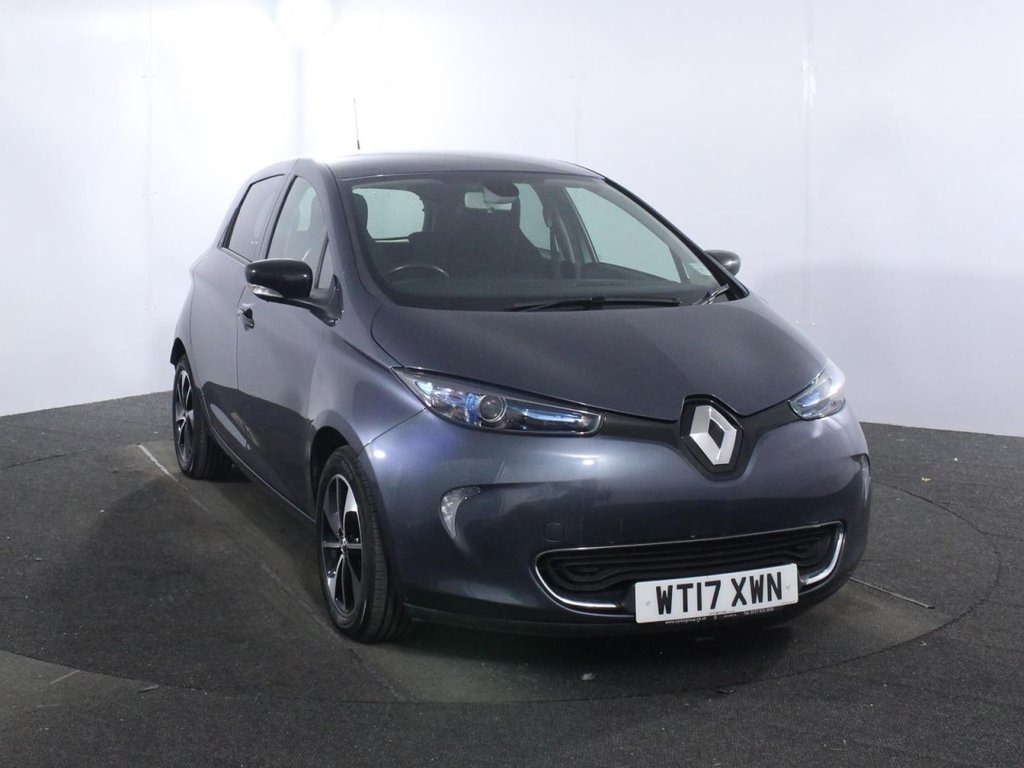 USED 2017 17 RENAULT ZOE R90 41kWh Dynamique Nav Hatchback 5dr Electric Auto  (92 bhp) BATTERY OWNED
