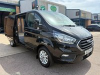 USED 2022 22 FORD TRANSIT CUSTOM Limited L2 H1 2.0 300 EcoBlue LWB Diesel Panel Van Manual Euro 6 (s/s) (130 bhp) 2 Ford Main Dealer Services - last service on 25.02.25 @ 59,605 miles - 82,733 miles - EURO 6, A/C, front & rear parking sensors, reversing camera, heated seats, alloys, heated screen, cruise control, Bluetooth, electric power folding mirrors, E/W, DAB Radio with Apple car play, start/stop, factory fitted bulkhead, colour coded, auto LED headlights, twin side loading door, ply lined with load liner, remote Central Locking, spare key, finance arranged & 6 months Premium AutoGuard warranty