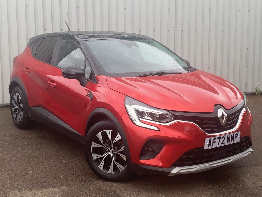 USED 2022 72 RENAULT CAPTUR 1.0 TCe evolution SUV 5dr Petrol Manual Euro 6 (s/s) (90 ps) *FLAME RED/BLACK ROOF+ANDROID AUTO*