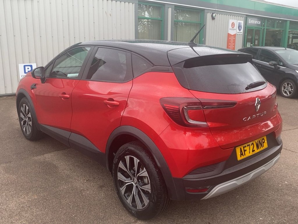 USED 2022 72 RENAULT CAPTUR 1.0 TCe evolution SUV 5dr Petrol Manual Euro 6 (s/s) (90 ps) *FLAME RED/BLACK ROOF+ANDROID AUTO*