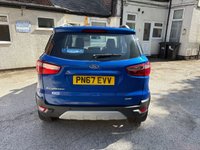 USED 2017 67 FORD ECOSPORT 1.0T EcoBoost Titanium SUV 5dr Petrol Manual 2WD Euro 5 (s/s) (125 ps) Only 51,000 Miles, Full Ford History & 12 Mths Mot, 2 Private Owners, Part Leather Interior, Heated Front Seats !!!
