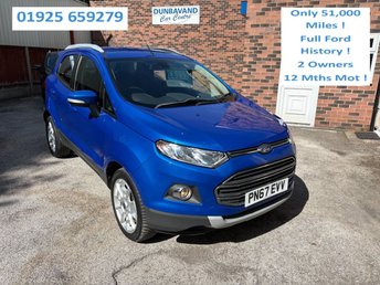 2017 FORD ECOSPORT 1.0T EcoBoost Titanium SUV 5dr Petrol Manual 2WD Euro 5 (s/s) (125 ps) &pound;6999.00