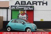 USED 2017 67 FIAT 500C 1.2 Anniversario Convertible 2dr Petrol Manual Euro 6 (s/s) (69 bhp) GREAT LOOKING ANNIVERSARIO 500c---VINTAGE ALLOYS