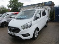USED 2022 72 FORD TRANSIT CUSTOM 2.0 300 EcoBlue Limited Crew Van Double Cab L1 H1 Euro 6 (6 Seat) (130 Bhp) NO VAT TO PAY 2022 FORD TRANSIT CUSTOM 2.0 300 ECOBLUE LIMITED 6 SEAT CREW VAN NO VAT TO PAY