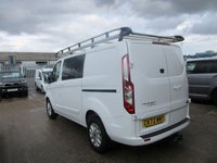 USED 2022 72 FORD TRANSIT CUSTOM 2.0 300 EcoBlue Limited Crew Van Double Cab L1 H1 Euro 6 (6 Seat) (130 Bhp) NO VAT TO PAY 2022 FORD TRANSIT CUSTOM 2.0 300 ECOBLUE LIMITED 6 SEAT CREW VAN NO VAT TO PAY