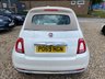 USED 2019 69 FIAT 500C 1.2 Star Convertible 2dr Petrol Manual Euro 6 (s/s) (69 bhp) 59,192 MILES+CONVERTIBLE+THIS VEHICLE WILL COME WITH A NEW 12 MONTH MOT+&pound;1,800 OF FEATURES7 INCH HD TOUCHSCREEN NAVIGATION SYSTEM+DAB RADIO- APPLE CARPLAY/ANDROID AUTO+AUTOMATIC CLIMATE CONTROL AIR-CONDITIONING+PARKING ASSISTANCE+'BLACK-IVORY LEATHER UPHOLSTERY+URBAN WHITE PAINT'+16 INCH ALLOY WHEELS.