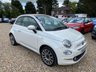 USED 2019 69 FIAT 500C 1.2 Star Convertible 2dr Petrol Manual Euro 6 (s/s) (69 bhp) 59,192 MILES+CONVERTIBLE+THIS VEHICLE WILL COME WITH A NEW 12 MONTH MOT+&pound;1,800 OF FEATURES7 INCH HD TOUCHSCREEN NAVIGATION SYSTEM+DAB RADIO- APPLE CARPLAY/ANDROID AUTO+AUTOMATIC CLIMATE CONTROL AIR-CONDITIONING+PARKING ASSISTANCE+'BLACK-IVORY LEATHER UPHOLSTERY+URBAN WHITE PAINT'+16 INCH ALLOY WHEELS.